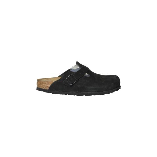 26FW 버켄스탁 보스턴 소프트 풋베드 스웨이드 레더 660473 BLACK NERO