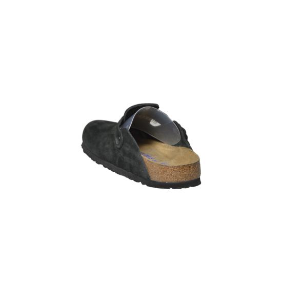 26FW 버켄스탁 보스턴 소프트 풋베드 스웨이드 레더 660473 BLACK NERO - BIRKENSTOCK