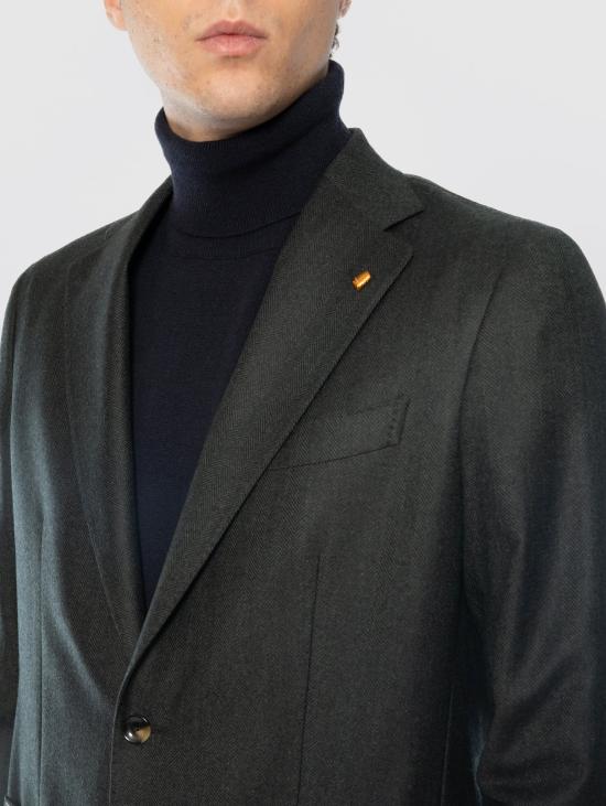 26FW 라토레 자켓 Lana Vergine Verde의 Giacca Spinata - LATORRE