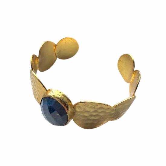  Bebek Jewels 커프스 링크/타이 홀더 베벡 주얼스 데니즈 라피스 앤 골드 디스크 커프 뱅글 - OTHER BRANDS