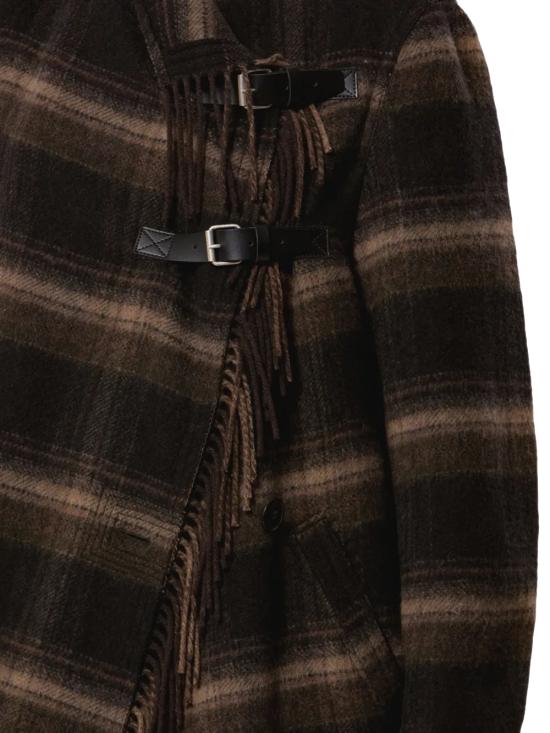 26FW 이자벨마랑에뚜왈 코트 MA0555FA D3D01EBKKI BLACK KHAKI - ISABEL MARANT ETOILE