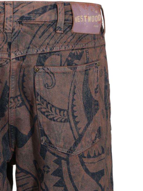 26FW 비비안웨스트우드 벨티드 스웨이드 가죽 자켓 3902000N W01P9K408 RUST BIZARRE PRINT - VIVIENNE WESTWOOD
