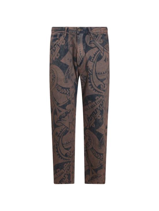26FW 비비안웨스트우드 벨티드 스웨이드 가죽 자켓 3902000N W01P9K408 RUST BIZARRE PRINT