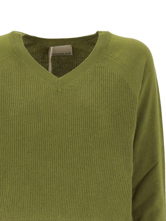 26FW 페니 블랙 스웨터 2621366163200 167F003 GREEN - PENNYBLACK