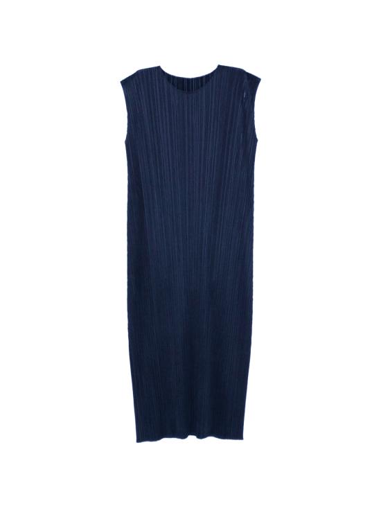 26FW 플리츠플리즈 미디 원피스 PP68JH135 76 NAVY BLUE