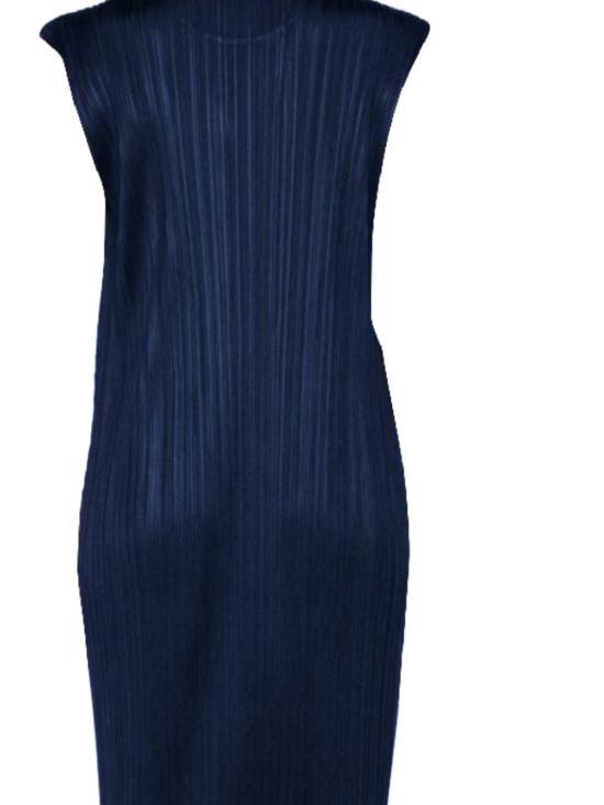 26FW 플리츠플리즈 미디 원피스 PP68JH135 76 NAVY BLUE - PLEATS PLEASE