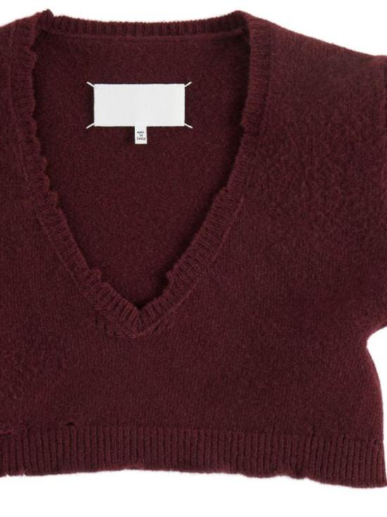 26FW 마르지엘라 크롭 니트 탱크 탑 S29FB0112 M13337211 - MAISON MARGIELA