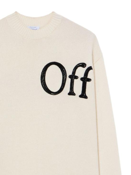 26FW 오프화이트 스웨터 44MHE20QF26K001 110 CREAM - OFF WHITE