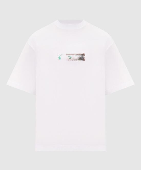 26FW 오프화이트 반팔 티셔츠 44MAA120F26J012 100 WHITE