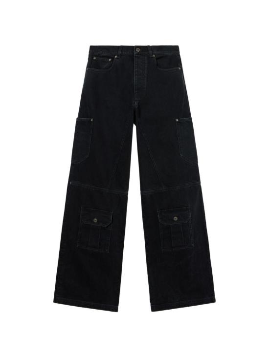 26FW 오프화이트 데님 팬츠 44MYA19GF26D001 019 STONE RAW BLACK