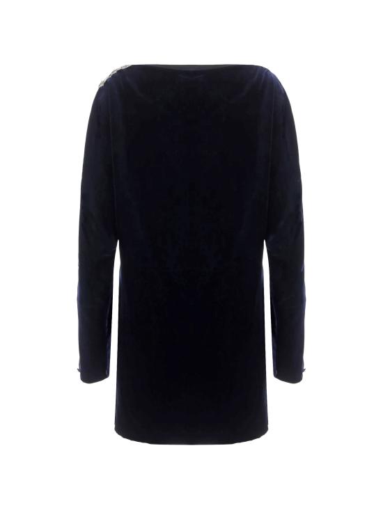 26FW 베르사체 미디 원피스 1026677 1A191801UI40 DARK NAVY - VERSACE