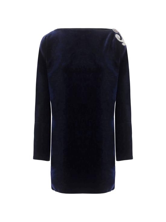 26FW 베르사체 미디 원피스 1026677 1A191801UI40 DARK NAVY