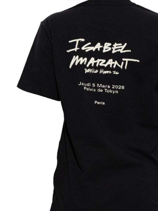 26FW 이자벨마랑 반팔 티셔츠 TS0001FA D4N01I01BK BLACK - ISABEL MARANT