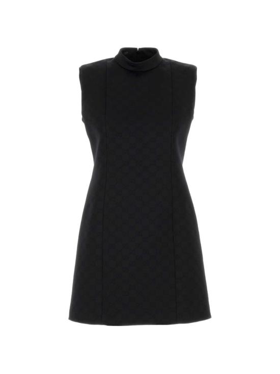 26FW 구찌 GG 비스코스 자카드 드레스 A0066C ZAVOF1000 BLACK