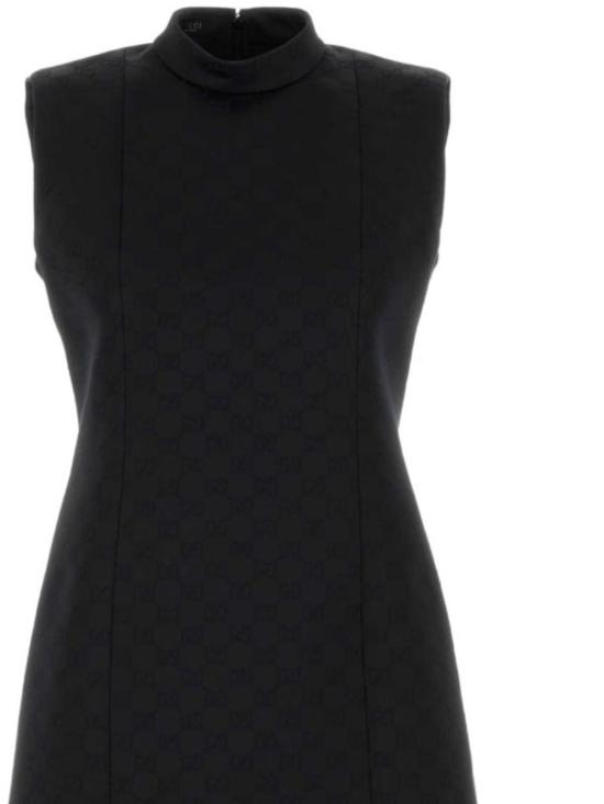 26FW 구찌 GG 비스코스 자카드 드레스 A0066C ZAVOF1000 BLACK - GUCCI