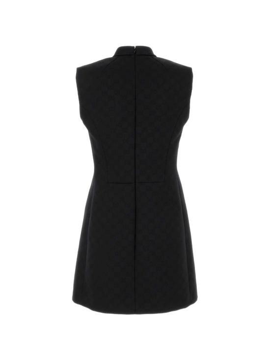 26FW 구찌 GG 비스코스 자카드 드레스 A0066C ZAVOF1000 BLACK - GUCCI