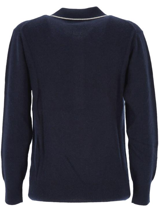 26FW 이리플레이서블 스웨터 POLO CONTRAST NAVY BLUE WHITE - IRREPLACEABLE