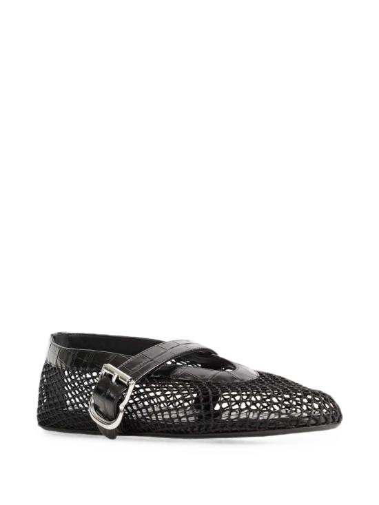 26FW 알라이아 플랫 슈즈 AA3A069I294 999 BLACK - ALAIA