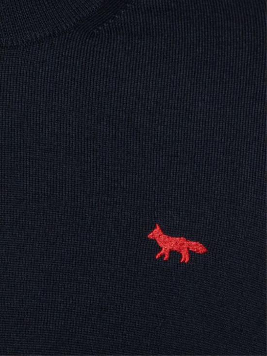 26FW 메종키츠네 스웨터 MRMKJ24KT1239 0413 CLASSIC NAVY - MAISON KITSUNE