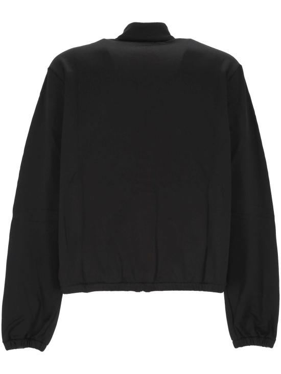 26FW 구찌 뮤티드 웹 디테일 코튼 저지 집업 자켓 A003RN XJH5O1222 BLACK GREY - GUCCI