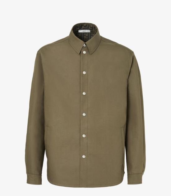 26FW 펜디 코트 FW1470 B1UEF1XEW VERDE MILIT TABACCO
