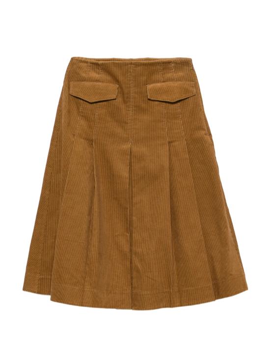 26FW 토리버치 미디 스커트 185588 291 TERRACOTTA