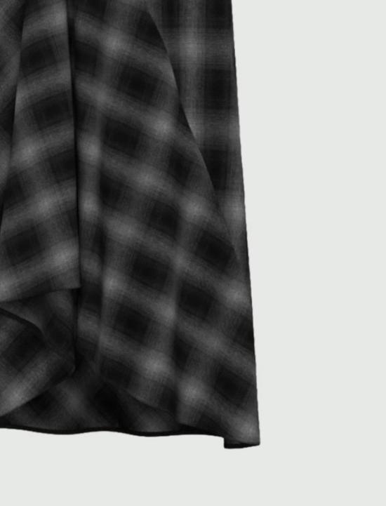 26FW 엠므 마렐라 미디 스커트 2625106022200 270015 ANTRACITE CHECK - EMME MARELLA
