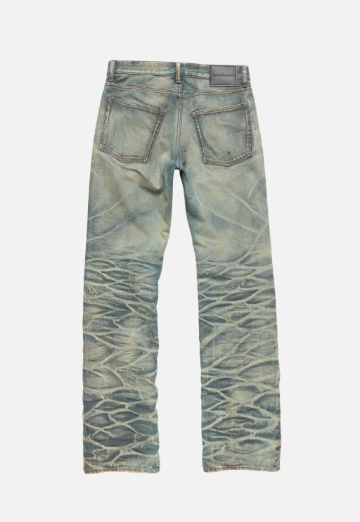 26FW 아크네 스튜디오 2010 차나 와이드 스트레이트 데님 진 B00500 AUZ MID BLUE - ACNE STUDIOS
