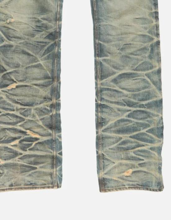 26FW 아크네 스튜디오 2010 차나 와이드 스트레이트 데님 진 B00500 AUZ MID BLUE - ACNE STUDIOS