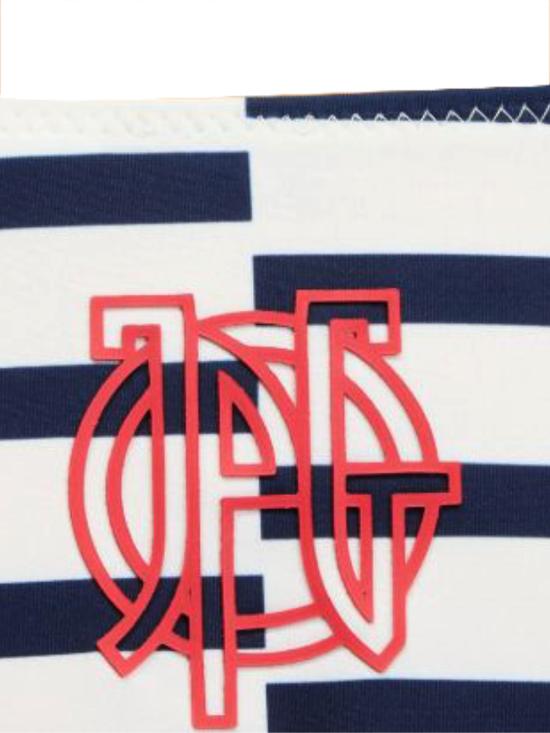 26FW 장 폴 고티에 비치웨어 26 04 W BS050 J086P0159 WHITE NAVY - JEAN PAUL GAULTIER