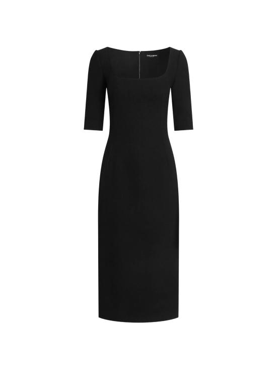 26FW 돌체앤가바나 미디 원피스 F623GT FU2L8N0000 BLACK