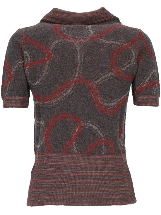26FW 비비안웨스트우드 폴로 티셔츠 1803008M C00AEO101 GREY STONE RED - VIVIENNE WESTWOOD