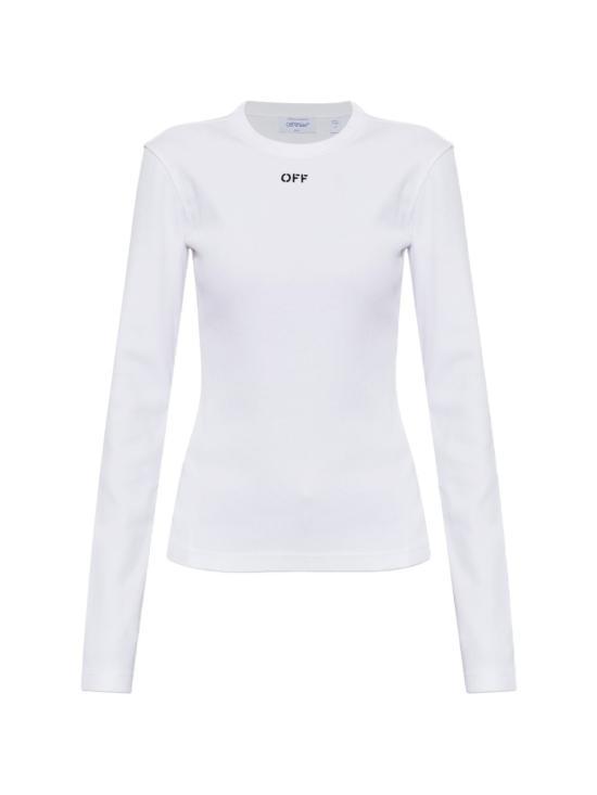 26FW 오프화이트 반팔 티셔츠 2FB00674T W102 WHITE BLACK
