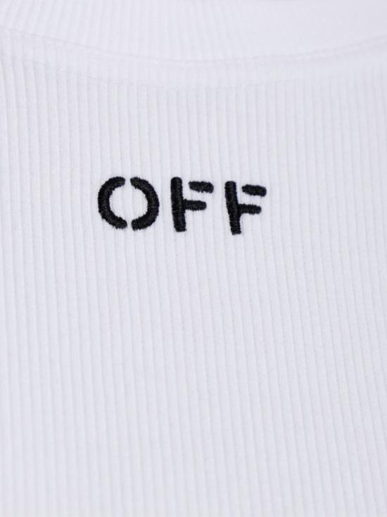 26FW 오프화이트 반팔 티셔츠 2FB00674T W102 WHITE BLACK - OFF WHITE