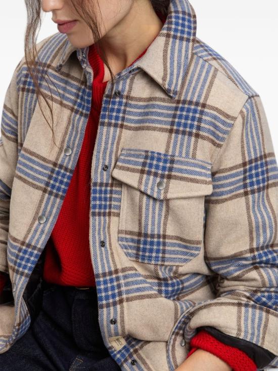 26FW 울리치 셔츠 CFWWOS2028FR UT304631221 DEEP BLUE CKECK - WOOLRICH