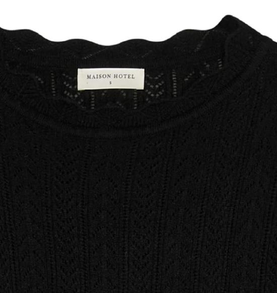 26FW 메종 호텔 스웨터 PRISCILLA NOIR BLACK - MAISON HOTEL