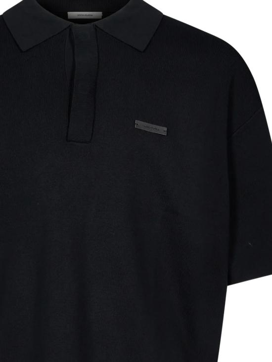 26FW 엔타이어 스튜디오 폴로 티셔츠 ESFW26PO02012 0015 BLACK - ENTIRE STUDIOS