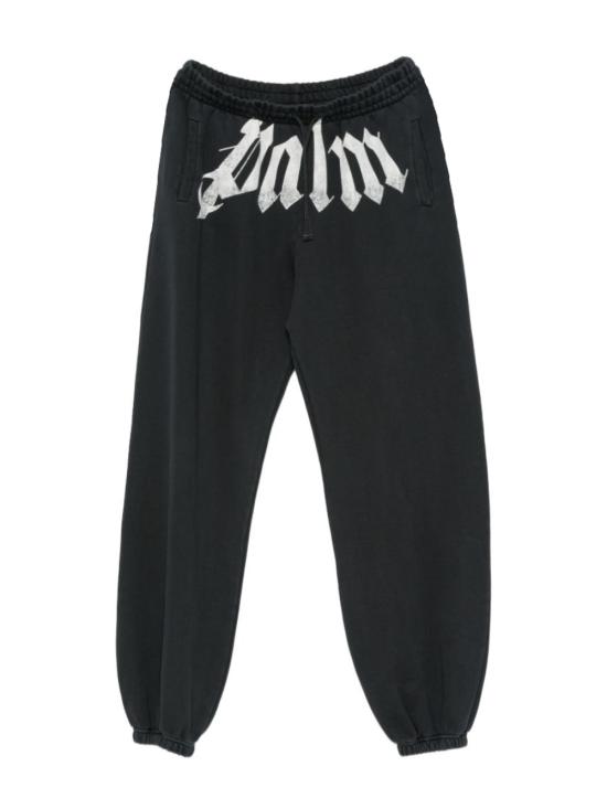26FW 팜앤젤스 트레이닝/조거 팬츠 PAMCH005FL001 1003 BLACK OFF WHITE