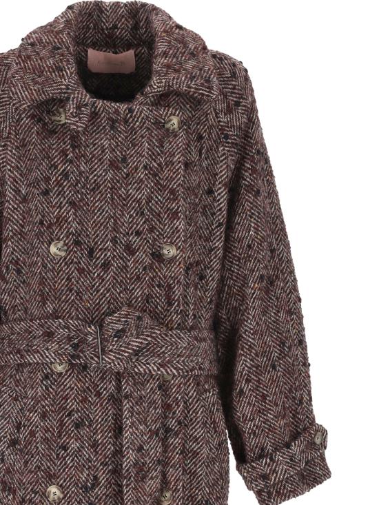 26FW 크리스티나 티 코트 KCP0097 TI0337RO4 BORDEAUX - KRISTINA TI