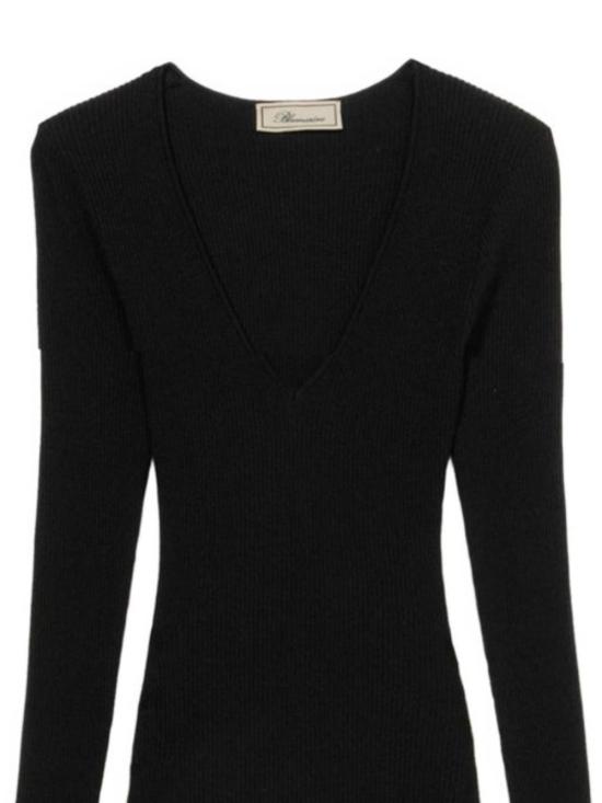 26FW 블루마린 미디 원피스 RF6158MAB33 22222 BLACK - BLUMARINE