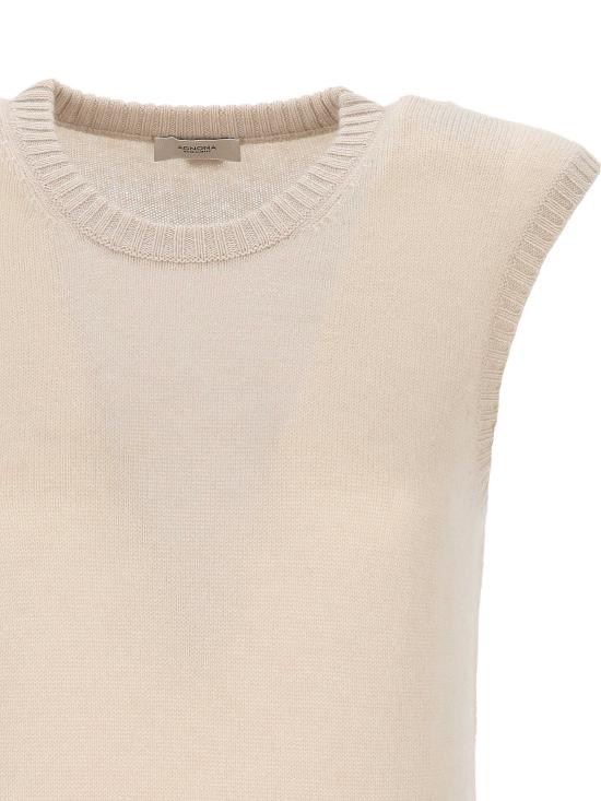 26FW 아뇨나 스웨터 KT12010 4K080QN14 LIGHT BEIGE GREIGE - AGNONA