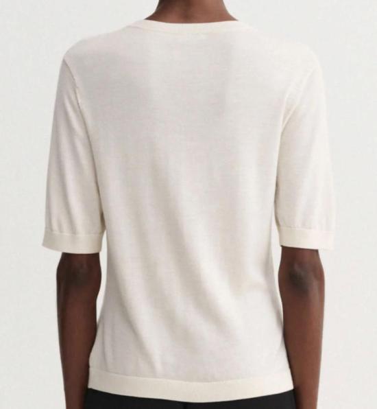 26FW 알마다 라벨 반팔 티셔츠 4657 CR CREAM - ALMADA LABEL