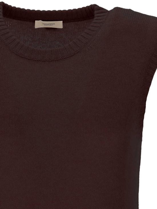 26FW 아뇨나 스웨터 KT12010 4K080QL77 PURPLE BURGUNDY - AGNONA