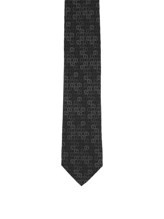 26FW 조르지오 아르마니 넥타이 GM000802 TE22438FC027 BLACK FANCY 1