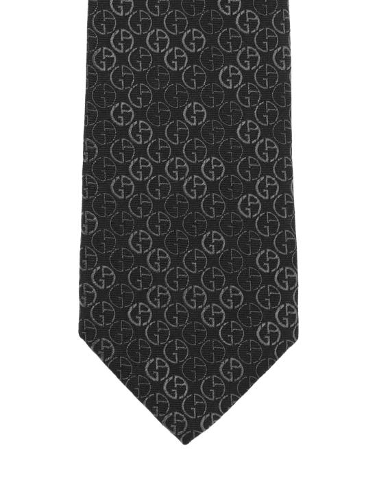 26FW 조르지오 아르마니 넥타이 GM000802 TE22438FC027 BLACK FANCY 1 - GIORGIO ARMANI
