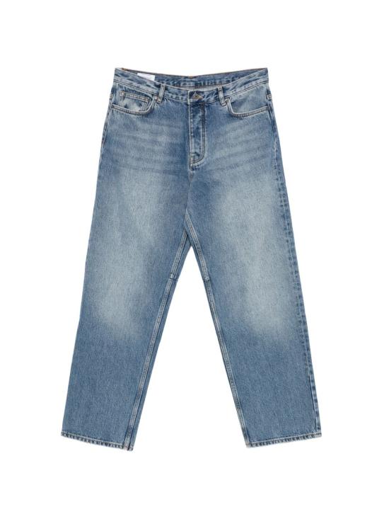 26FW 오프화이트 데님 팬츠 44MYA19DF26D004 400 LIGHT MEDIUM BLUE
