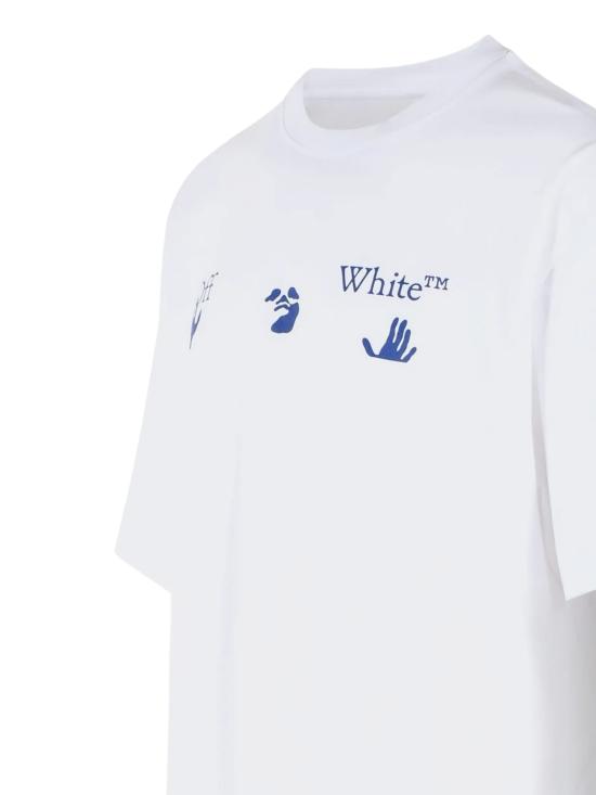 26FW 오프화이트 반팔 티셔츠 44MAA120F26J018 100 WHITE - OFF WHITE