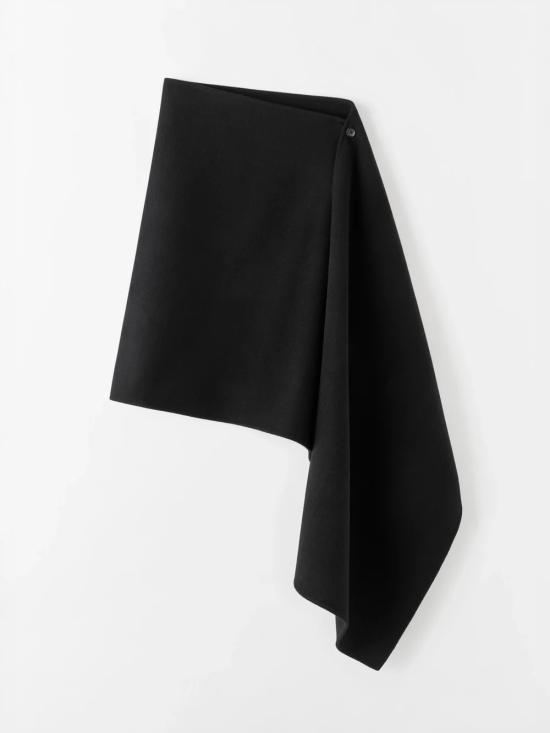 26FW 알마다 라벨 코트 4516 BL BLACK