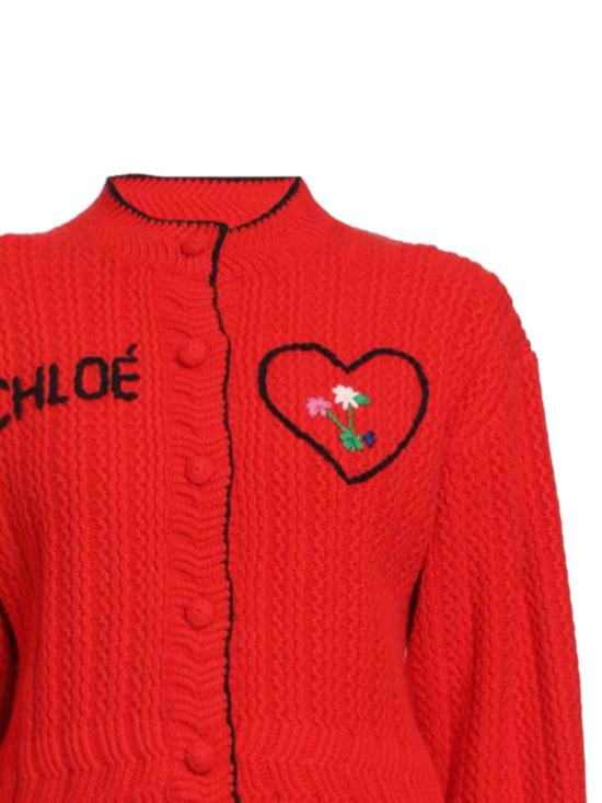 26FW 끌로에 스웨터 26WMC12710 632 TULIP RED - CHLOE