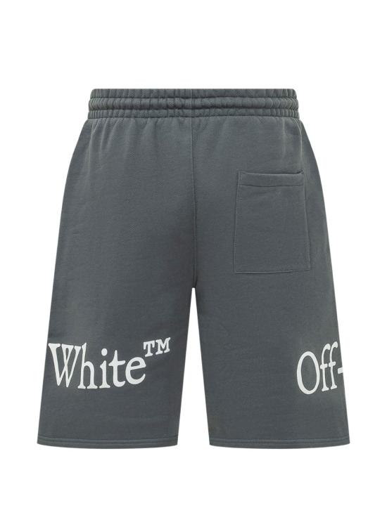 26FW 오프화이트 숏팬츠 44MCI01CF26F002 460 DARK SLATE - OFF WHITE